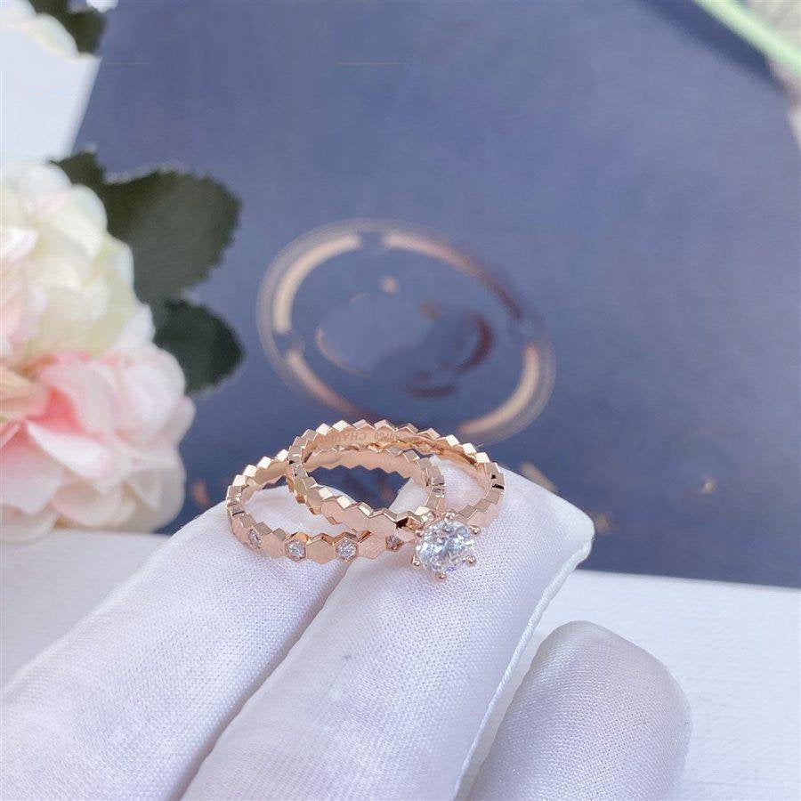 [Eternal Jewelry]BEE LOVE RING PINK GOLD 1 DIAMOND