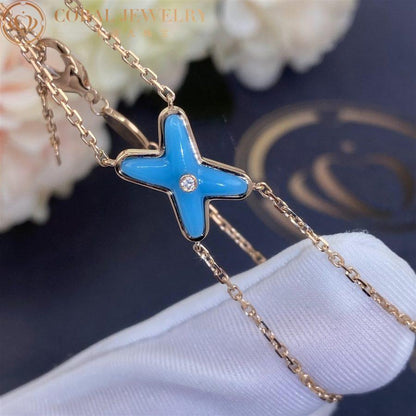 [Eternal Jewelry]JEUX BRACELET TURQUOISE PINK GOLD 1 DIAMOND