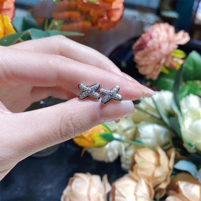 [Eternal Jewelry]JEUX DE SILVER DIAMOND EARRINGS