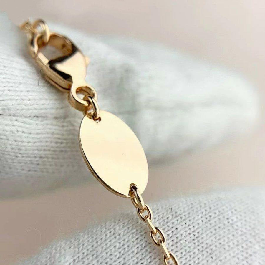 [Eternal Jewelry]JEUX DE BRACELET MALACHITE PINK GOLD DIAMONDS