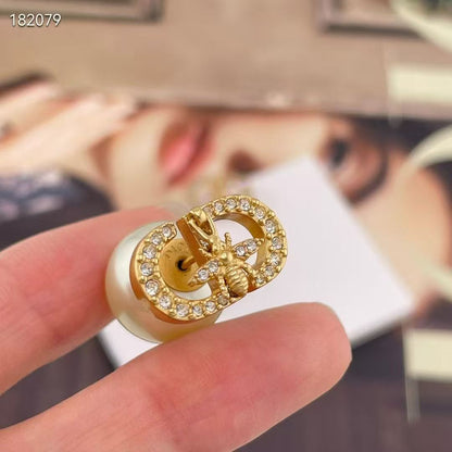 [Eternal Jewelry]CD Honeycomb Pearl Stud Earrings