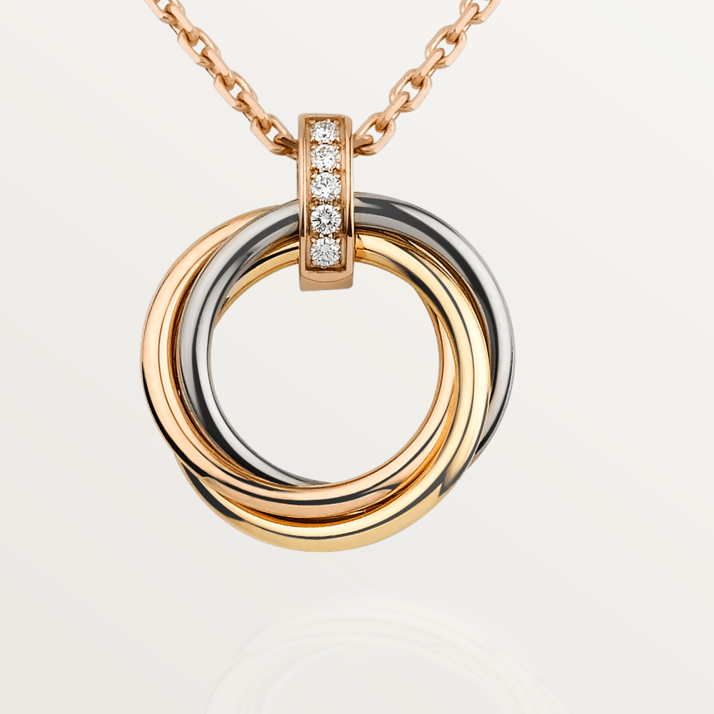 [Eternal Jewelry]TRINITY NECKLACE GOLD  DIAMONDS