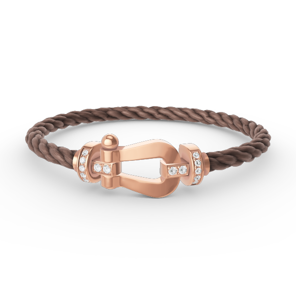 [Eternal Jewelry]FORCE LARGE HORSESHOE HALF DIAMOND BRACELET ROSE GOLD