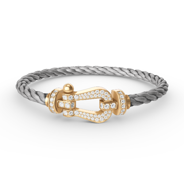 [Eternal Jewelry]FORCE LARGE HORSESHOE FULL DIAMOND BRACELET GOLD