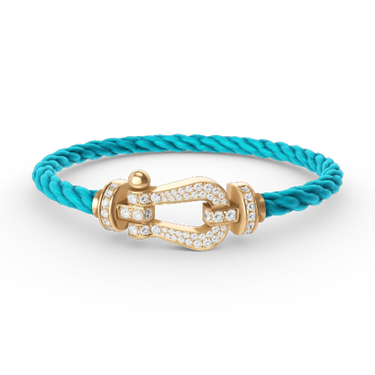 [Eternal Jewelry]FORCE LARGE HORSESHOE FULL DIAMOND BRACELET GOLD