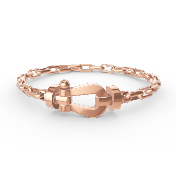 [Eternal Jewelry]FORCE LARGE HORSESHOE CLASP  METAL BRACELET