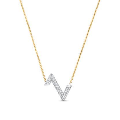 [Eternal Jewelry]VOLT SILVER DIAMOND PEDANT NECKLACE
