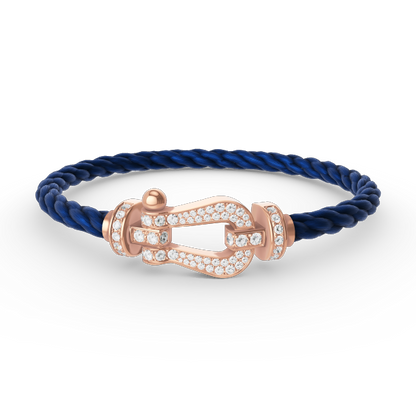 [Eternal Jewelry]FORCE LARGE HORSESHOE FULL DIAMOND BRACELET ROSE GOLD