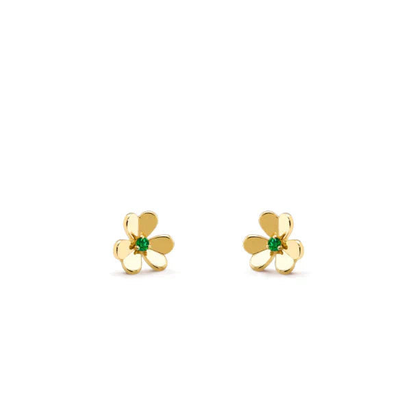 [Eternal Jewelry]FRIVOLE  FLOWER MALACHITE EARRINGS