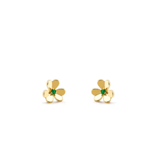 [Eternal Jewelry]FRIVOLE  FLOWER MALACHITE EARRINGS