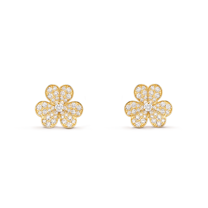 [Eternal Jewelry]FRIVOLE GOLD FLOWER DIAMOND EARRINGS