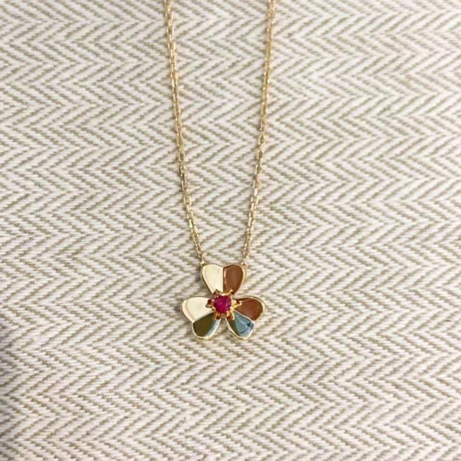 [Eternal Jewelry]FRIVOLE GOLD FLOWER NECKLACE