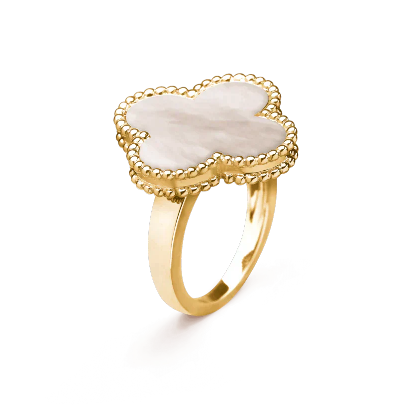 [Eternal Jewelry]CLOVER WHITE MOP RING