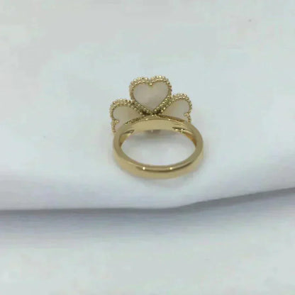 [Eternal Jewelry]SWEET CLOVER WHITE MOP RING