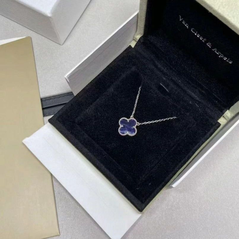 [Eternal Jewelry]CLOVER 15MM PIETERSITE NECKLACE SILVER