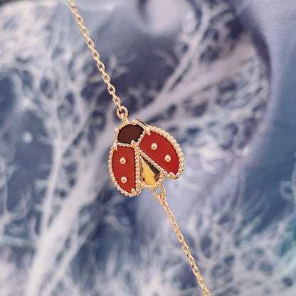 [Eternal Jewelry]LUCKY SPRING 1 MOTIF PINK GOLD BRACELET